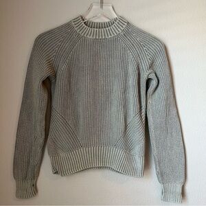 Faherty Gray Crew Neck Sweater